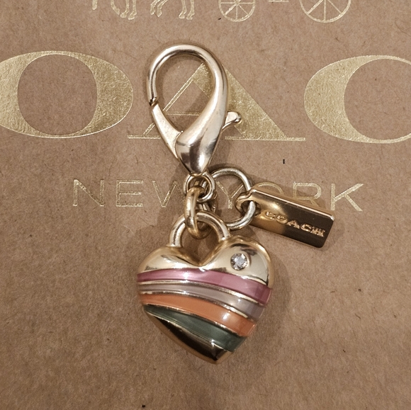 Coach Accessories - Coach Pink heart charm